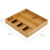 Joseph Joseph DrawerStore Expanding Silverware, Flatware, Utensil & Gadgets Organizer, Expandable in Drawer Space Saving Tray, Bamboo(Cutlery & Utensils Organiser)