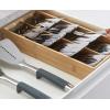 Joseph Joseph DrawerStore Expanding Silverware, Flatware, Utensil & Gadgets Organizer, Expandable in Drawer Space Saving Tray, Bamboo(Flatware Organizer)