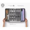 Joseph Joseph DrawerStore Expanding Utensil and Gadget Organizer, Expandable Tray for Kitchen Drawer, Recycled Plastic(Flatware & Utensils Organizer)