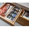 Joseph Joseph DrawerStore Expanding Utensil and Gadget Organizer, Expandable Tray for Kitchen Drawer, Recycled Plastic(Flatware Organizer)