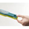Joseph Joseph Duo 2-Piece Kitchen Grater Set, Vegetable, Cheese Coarse and Fine Grater, Citrus Zester, Opal/Green