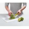 Joseph Joseph Duo 2-Piece Kitchen Grater Set, Vegetable, Cheese Coarse and Fine Grater, Citrus Zester, Opal/Green