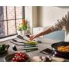 Joseph Joseph Duo 3-Piece Utensil Set with Integrated Tool Rests: Scratch-Free Use on Non-Stick Cookware, Includes Solid & Slotted Spoons and Turner, Heat-Resistant(Opal)