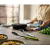 Joseph Joseph Duo 3-Piece Utensil Set with Integrated Tool Rests: Scratch-Free Use on Non-Stick Cookware, Includes Solid & Slotted Spoons and Turner, Heat-Resistant(Multicolor)
