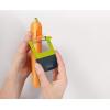 Joseph Joseph Duo Easy-Grip Julienne Peeler, Vegetable Kitchen Peeler and Potato-Eye Remover, Dark Opal(Straight)