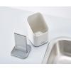 Joseph Joseph Duo Kitchen Sink Cutlery Drainer with Knife Slot, Kitchen Sink Drying Rack Cutlery Organizer, Grey(One-Size)