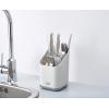 Joseph Joseph Duo Kitchen Sink Cutlery Drainer with Knife Slot, Kitchen Sink Drying Rack Cutlery Organizer, Grey(One-Size)