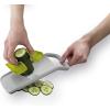 Joseph Joseph Duo Multi-Grip Mandoline, Fruit and Vegetable Slicer with Precision Food Grip, White