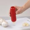 Joseph Joseph Duo Silicone Garlic Peeler, Skin Remover Roller, Peel Without Smell, Opal(Red)
