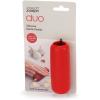 Joseph Joseph Duo Silicone Garlic Peeler, Skin Remover Roller, Peel Without Smell, Opal(Red)
