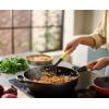 Joseph Joseph Duo Slotted Turner with Integrated Tool Rest: Hygienic, Heat-Resistant Nylon Head, Safe for Non-Stick Cookware, Light Yellow
