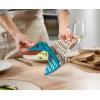 Joseph Joseph Duo Spot-On Set of 2 Silicone Trivets, Heat Resistant Table mats for hot pots and Pans, Blue/White