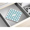 Joseph Joseph Duo Spot-On Set of 2 Silicone Trivets, Heat Resistant Table mats for hot pots and Pans, Blue/White