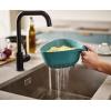 Joseph Joseph Duo Triangular Colander, Food Strainer with Vertical Handle and Easy-Pour Corners, Dark Opal