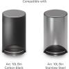 Joseph Joseph Eco IW9 Recycled Bin Liners, Kitchen/Bathroom Trash Bags, Tie Tape Drawstring, Extra Strong, 20-Pack, 10L/2.6 Gallons, Grey(2.6 gallons)