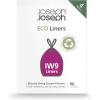 Joseph Joseph Eco IW9 Recycled Bin Liners, Kitchen/Bathroom Trash Bags, Tie Tape Drawstring, Extra Strong, 20-Pack, 10L/2.6 Gallons, Grey(2.6 gallons)
