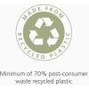 Joseph Joseph Eco IW9 Recycled Bin Liners, Kitchen/Bathroom Trash Bags, Tie Tape Drawstring, Extra Strong, 20-Pack, 10L/2.6 Gallons, Grey(6.3 – 9.5 gallons)