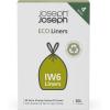 Joseph Joseph Eco IW9 Recycled Bin Liners, Kitchen/Bathroom Trash Bags, Tie Tape Drawstring, Extra Strong, 20-Pack, 10L/2.6 Gallons, Grey(7.9 gallons)