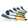 Joseph Joseph Elevate Carousel Nylon Kitchen Utensil Set with Rotating Storage Stand, 6-piece, Sky(Multicolor)