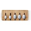 Joseph Joseph Elevate Knives SlimBlock Stainless Steel 7 Piece Kitchen Knife Block Set with ceramic sharpener – Black(Bamboo)