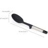 Joseph Joseph Elevate Silicone Solid Spoon, BPA Free, Heat Resistant Non Stick Kitchen Utensil, Weighted Stainless Steel Handle(Spoon)