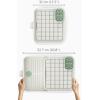 Joseph Joseph Extendable Dish Drying Rack with expanding Dual Parts, Non-Scratch, Movable Silverware Drainer & Drainage Spout, Grey(Light Stone/Sage)
