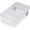 Joseph Joseph FridgeStore Egg Storage Caddy – Holds 12 Eggs, Easy-Access Handle and Wheels, BPA-Free Fridge Organizer(Large Bin)