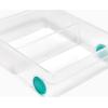 Joseph Joseph FridgeStore Egg Storage Caddy – Holds 12 Eggs, Easy-Access Handle and Wheels, BPA-Free Fridge Organizer(Large Caddy)