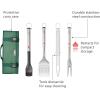 Joseph Joseph GrillOut 5-Piece Stainless Steel BBQ Utensil Set with Storage Case, Brush, Tongs, Turner & Fork, Retractable for compact storage, Easy-clean(5 piece)