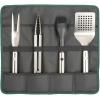 Joseph Joseph GrillOut 5-Piece Stainless Steel BBQ Utensil Set with Storage Case, Brush, Tongs, Turner & Fork, Retractable for compact storage, Easy-clean(5 piece)