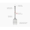Joseph Joseph GrillOut Silicone BBQ Basting Brush with Stainless Steel Handle, High-Heat Resistant Bristles, Retractable for compact storage, Easy-Clean(Turner)