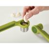 Joseph Joseph Helix Potato Ricer Masher Ergonomic Twist-Action Hand Manual Stainless Steel For Mashed Potato, Vegetable Purees, Stainless Steel, White(Green)