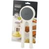 Joseph Joseph Helix Potato Ricer Masher Ergonomic Twist-Action Hand Manual Stainless Steel For Mashed Potato, Vegetable Purees, Stainless Steel, White(White)