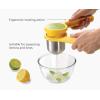 Joseph Joseph Helix Potato Ricer Masher Ergonomic Twist-Action Hand Manual Stainless Steel For Mashed Potato, Vegetable Purees, Stainless Steel, White(Yellow)