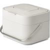 Joseph Joseph Intelligent Waste Compost Bin Food Waste Caddy with Odor Filter and Ventilation, 1 gallon / 4 liters, Graphite(Stone)