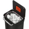 Joseph Joseph Intelligent Waste Titan Trash Can Compactor with Odor Filter, Compacts up to 3X Trash, 30L/7.9 Gallons, Black(Black)