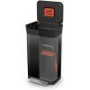 Joseph Joseph Intelligent Waste Titan Trash Can Compactor with Odor Filter, Compacts up to 3X Trash, 30L/7.9 Gallons, Black(Black)