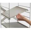 Joseph Joseph Level Adjustable Tier Shoe Rack Organizer, Durable Shelves and Sturdy Steel Frame, holds 4 Pairs(Single)