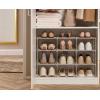 Joseph Joseph Level Adjustable Tier Shoe Rack Organizer, Durable Shelves and Sturdy Steel Frame, holds 4 Pairs(Triple)