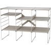 Joseph Joseph Level Adjustable Tier Shoe Rack Organizer, Durable Shelves and Sturdy Steel Frame, holds 4 Pairs(Triple)
