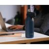 Joseph Joseph Loop™ Vacuum Insulated Water Bottle 500 ml (17 fl. oz) – Brushed/Anthracite(Blue)