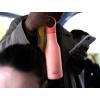 Joseph Joseph Loop™ Vacuum Insulated Water Bottle 500 ml (17 fl. oz) – Brushed/Anthracite(Coral)