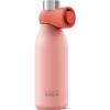 Joseph Joseph Loop™ Vacuum Insulated Water Bottle 500 ml (17 fl. oz) – Brushed/Anthracite(Coral)