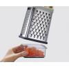 Joseph Joseph Multi-Grip Box Grater with Precision food grip, Stainless Steel blades for grating and slicing, non-slip base, Dishwasher safe