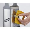 Joseph Joseph Multi-Grip Box Grater with Precision food grip, Stainless Steel blades for grating and slicing, non-slip base, Dishwasher safe