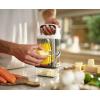 Joseph Joseph Multi-Grip Box Grater with Precision food grip, Stainless Steel blades for grating and slicing, non-slip base, Dishwasher safe