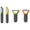 Joseph Joseph Multi-Peel Straight Peeler Easy Grip Handles Stainless Steel Blade for Kitchen Vegetable Fruit, Green(One Size)