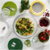 Joseph Joseph Multi-Prep 4-Piece Salad Making Set, Salad Spinner, Spiral Cutter, Slicer and Grater, Compact Space Saving Storage(One Size)
