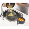 Joseph Joseph Nest Colanders Stackable Set with Easy-Pour Corners and Vertical Handle, 2-piece, Gray(Gray)