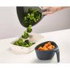 Joseph Joseph Nest Colanders Stackable Set with Easy-Pour Corners and Vertical Handle, 2-piece, Gray(Gray)